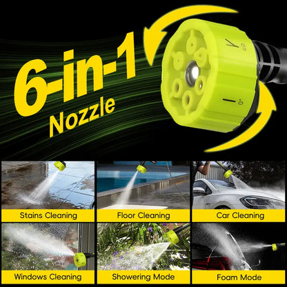 Cordless Pressure Washer with Charger Base, Portable Bottle Washer for Car & Home